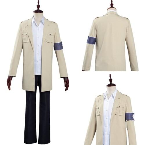 Attack on Titan The Final Season Eren Jaeger Cosplay Costume Coat Shirt Outfits Halloween Carnival Costumes