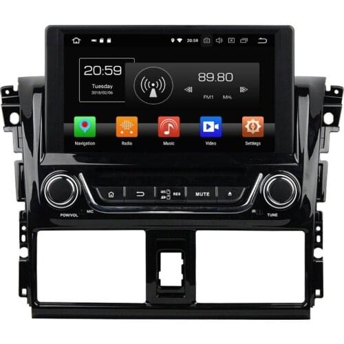 8" Android 8.0 Car Radio DVD GPS Multimedia for Toyota Yaris Vios 2013 2014 2015 2016 4GB RAM Bluetooth WIFI USB DVR 32GB ROM