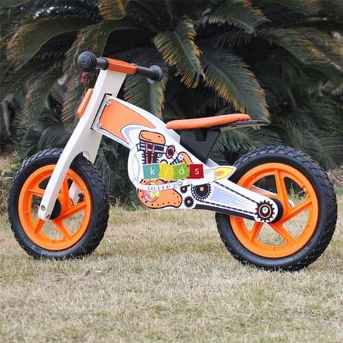 Free shipping best gift for children 2-4 years old kids ride on two wheels wooden balance bike for kids