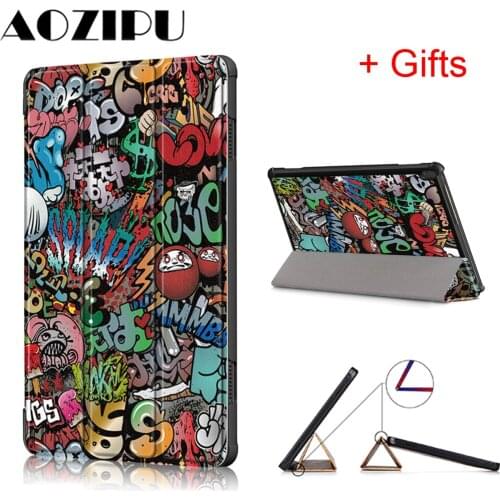Funda Case for Lenovo Tab M10 TB-X605F TB-X505F 10.1" 2019 Smart Magnet PU Leather Cover for Lenovo Tab M10 Case