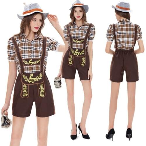 Halloween German Oktoberfest Costume Female Adult Beer Costume Cosplay Night Club Stage Costume