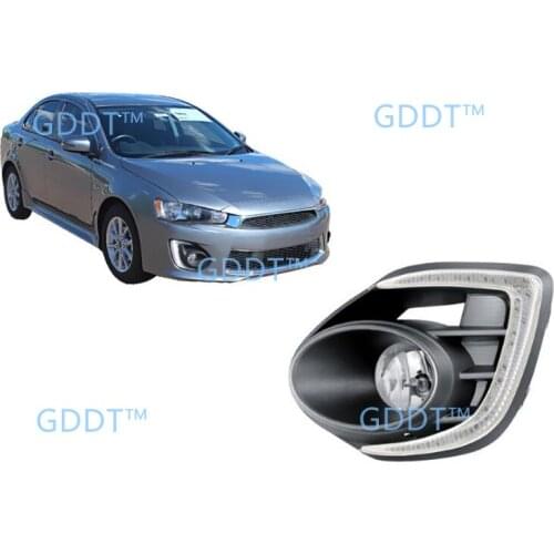 Fog Lights KIT FOR lancer ex es fog lamp with bulb WIRE SWITCH FOR lancer gt ds LED DRL HALOGEN BULB free Warning Lights
