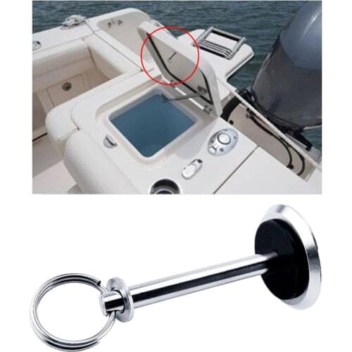 Boat Hatch Cover Pull Button Stainless Steel Lid for Boat Yacht Floor Storage Loft Ladders
