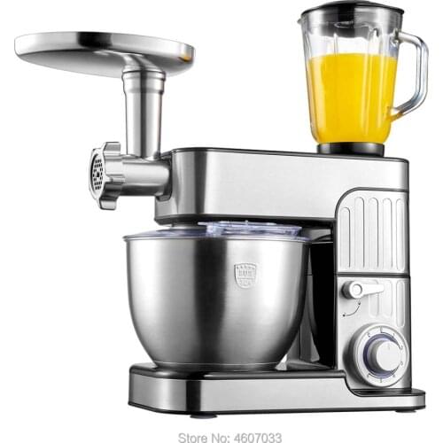 7L large bowl 6-speed Household Kitchen chef Electric Food Stand Mixer Egg Whisk Dough Cream Blender juicer meat grinder mincer