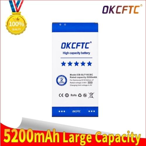 EB-BJ710CBC original OKCFTC 5200mAh Battery for Samsung 2016 Edition J7 SM-J7109 J7108 J7008 J7009 J700F J710 J710F J710FN J710M