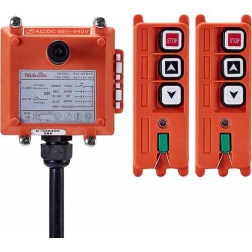 Radio wireless control Telecrane F21-2S industrial remotec control 2 transmitter to 1 receiver UHF or VHF