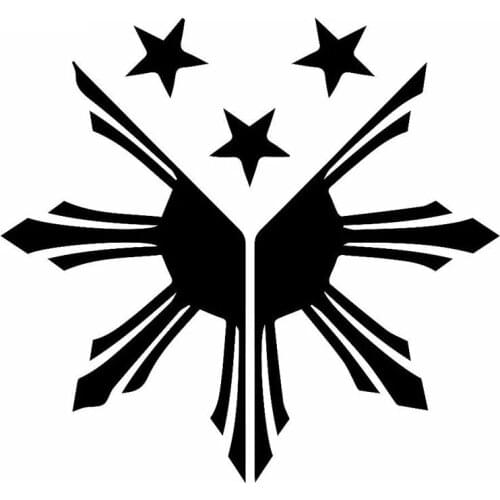 S51431# Various Sizes/Colors Car Stickers Vinyl Decal Philippines Flag Motorcycle Decorative Accessories Creative