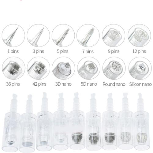 Bayonet Slot Nano12-Pin 36-Pin Replacement Cartridges Disposable Needles Compatible For Permanent Makeup Machine