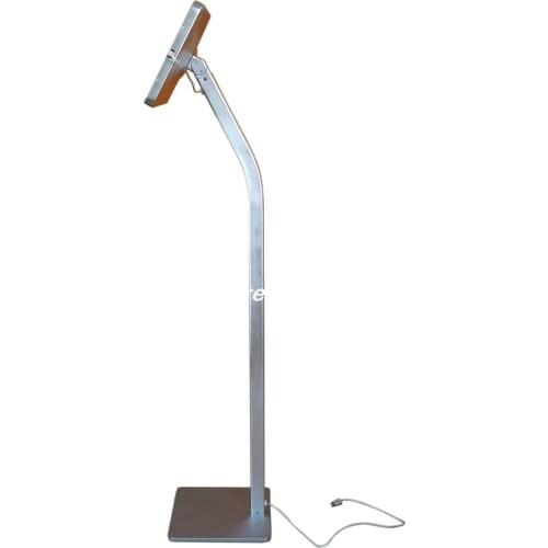 For iPad Pro 12.9 inch display kiosk stand with charging cable secure standing trade fair school store museum cinema theater