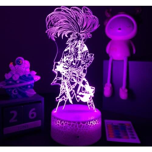 3D Anime Led Light Dororo Night Light Figure for Bedroom Decor Gift Nightlight Anime Table 3d Lamp Dropshipping