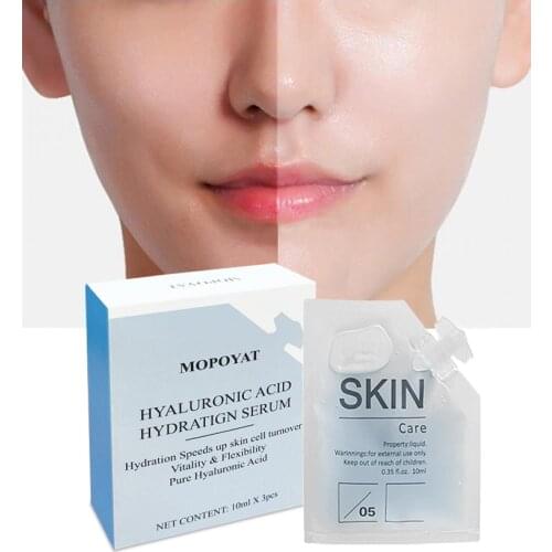 10ml*3pcs Hyaluronic acid serum serum facial pore minimizer Anti-aging and wrinkle removal beauty products skin care products
