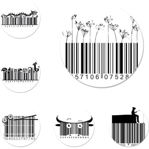Funny cute Barcode Badge Brooch Pin Accessories For Clothes Backpack Decoration gift
