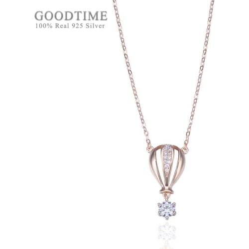 Fashion Women Necklace Pendan Pure 925 Sterling Silver Clavicle Crown Necklace Zircon Chain Necklace Chain Jewelry Accessory
