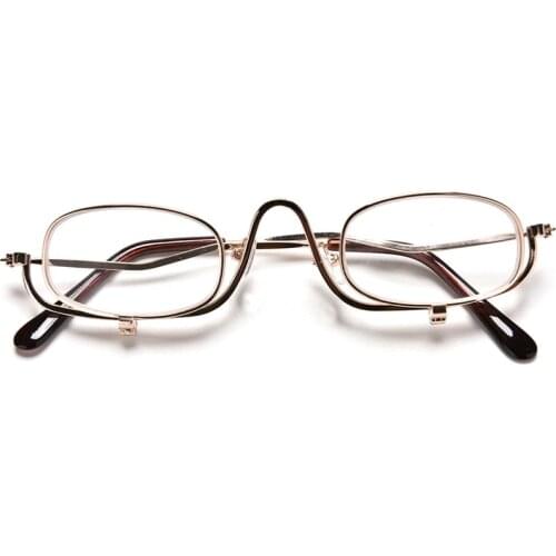 Womens Ultralight Reading Glasses Reader Metal Frame Clip On Makeup Magnifying Glass Cheap Best Gifts for Mothers Day