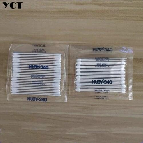 10bags ftth special cleaning cotton swab optical power meter red light pen OTDR adapter optical fiber dust-free cotton swab free