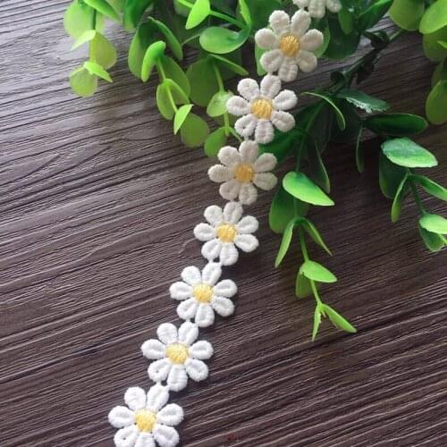 10yard High Quality Decoration Water Soluble Flower Lace Trim Sewing Crafts Women Cloth Dress Accessories DIY