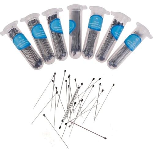 100pcs Stainless Steel Specimen Needle with Storage Box Insect Pins for School Lab Entomology Body Dissection Insect Needle