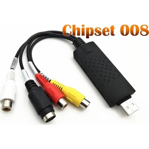 2019 new update Chipset 008 replace 007 USB 2.0 Video Capture Grabber Card adapter TV DVD VHS Audio Capture for win 7 8 10 OS