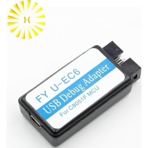 C8051F MCU emulator downloader U-EC6 EC6 Enterprise Edition to send firmware fix Connector