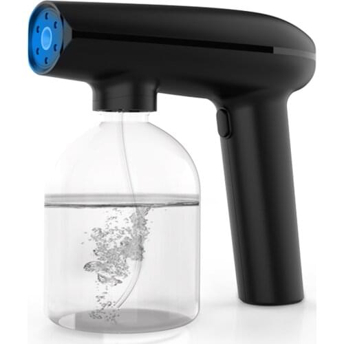 Disinfection Gun Blue Light Wireless Portable Rechargeable Nano Atomizer Large Capacity ULV Electric Sprayer Nozzle Fogger