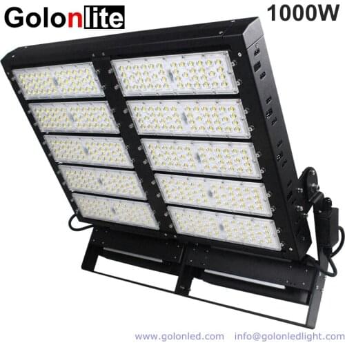 Golonlite 1000W LED flood light 800W for football soccer baseball cricket outdoor sport court lighting 140Lm/W high efficiency