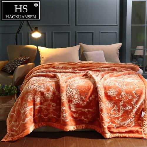 HS HAOXUANSEN Fleece Blankets On The Sofa