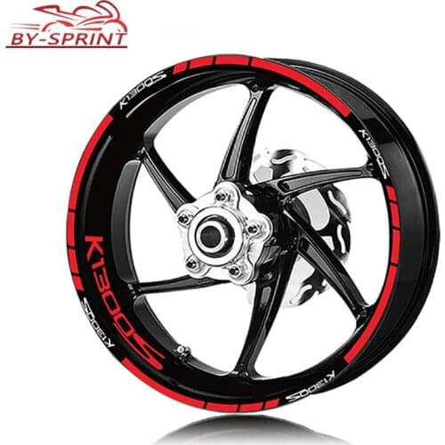 Motorcycle Rim Reflective Wheel Stickers Tire Decoration Protection Decals Stickers For BMW K1300S k1300s K 1300S With Logo
