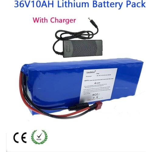 36V Lithium Battery Pack Use For Electric Bicycle 21700 Engine or Motorcycle Scooter With 15A BMS High Power Include Charger