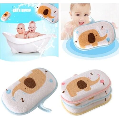 New Kids Cartoon Soft Cute Bath Sponge For Newborn Infant Baby Bath Towel Shower Baby Cotton Bath Supplies Baby Bath Brushes