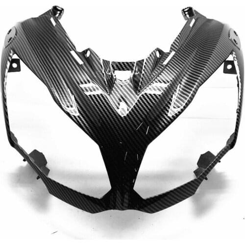 Carbon Fiber Pattern Upper Front Nose Headlight Fairing for KAWASAKI 2012-2016 Ninja 650