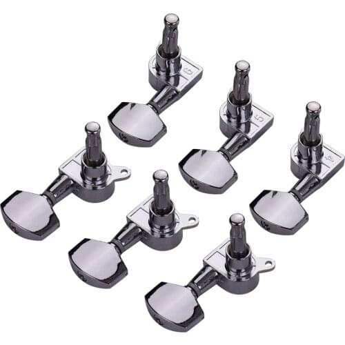 Top Quality 6pcs 3L3R Full Closed Guitar String Tuner Pegs Tuning Machine Head for Folk Guitar Guitar Accessories