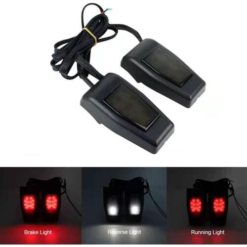 Car Window Glass Hinge Cover with LED Brake Light/Reverse Light/Running Light Fit For Jeep Wrangler JK 2007-2017