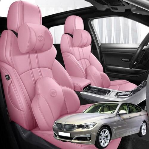 Front and Rear ) Leather Car seat covers For bmw 3 Series GT f34 accessories