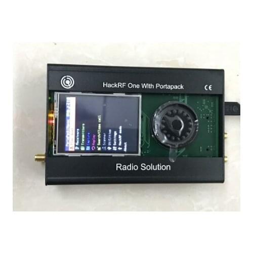 2019 Latest Version PORTAPACK + HACKRF ONE 1MHz to 6GHz SDR Software Defined Radio + Metal Case + 0.5ppm TXCO +Touch LCD