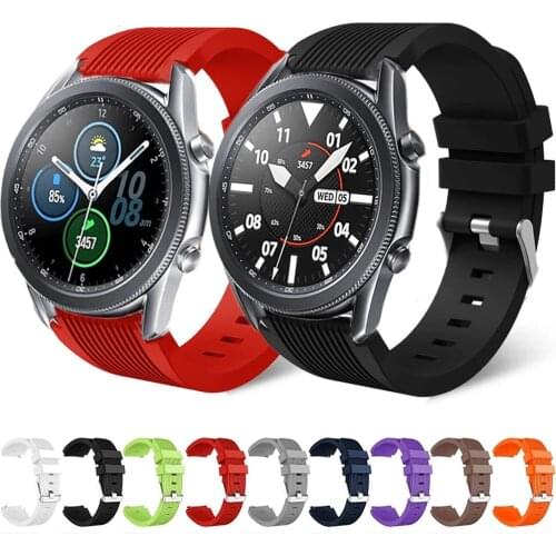New Watchband For Samsung Galaxy Watch 3 45mm 41mm Strap Sport Silicone Band for Galaxy Watch3 Active 2 Smart Bracelet Wristband