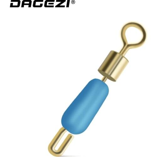 DAGEZI Fishing Connector Rolling Swivels 10pcs/lot Fishing Swivels Stainless Steel Fishing Hook Line Connector Fishing Tackle