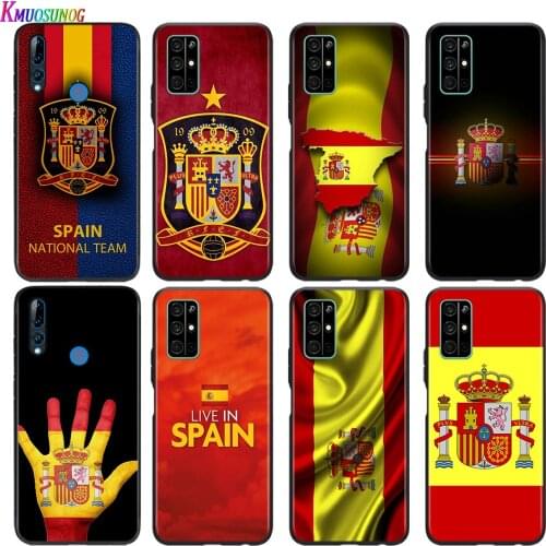 Spain Spanish Flag Silicone Cover For Honor 30 30S V30 V20 9N 9S 9A 9C 20S 20E X10 20 7C Lite Pro Plus Phone Case