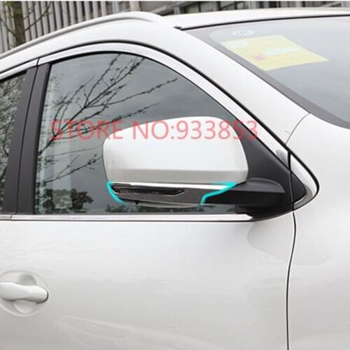 STYO 2pcs Car ABS Chrome Rear View Mirror Cover For RENAULT KADJAR 2016-2018