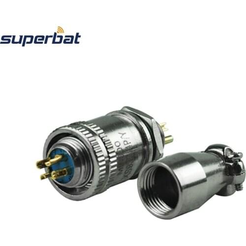 Superbat RF XLR Plug Aviation 4 pin Ham Radio PCB Connectors XLR Connector