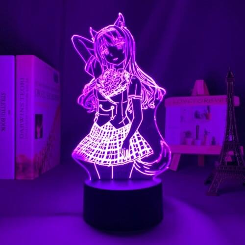 Anime Nekopara Maple Led Night Light for Home Decoration Kids Birthday Gift Nightlight Mange Waifu Room Desk 3d Lamp Nekopara