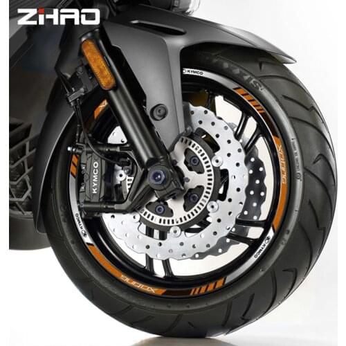 For KYMCO XCITING CT 250 300 400 motorcycle modified hub sticker waterproof reflective rim Decal