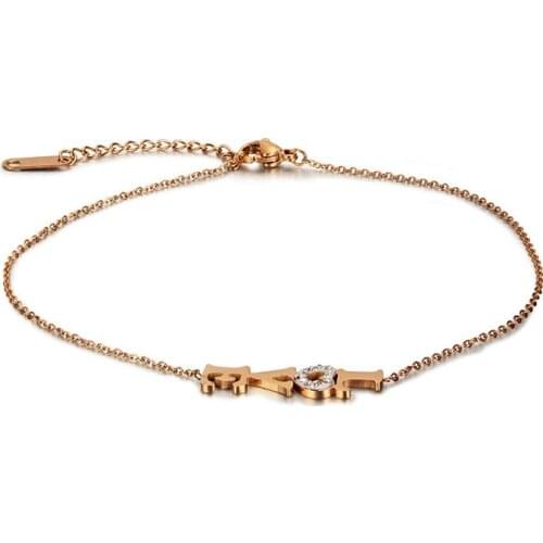 2021 Fashion LOVE Gold Color Stainless Steel Bracelets Chain Female Bangles Trendy Jewelry Accept Dropshipping