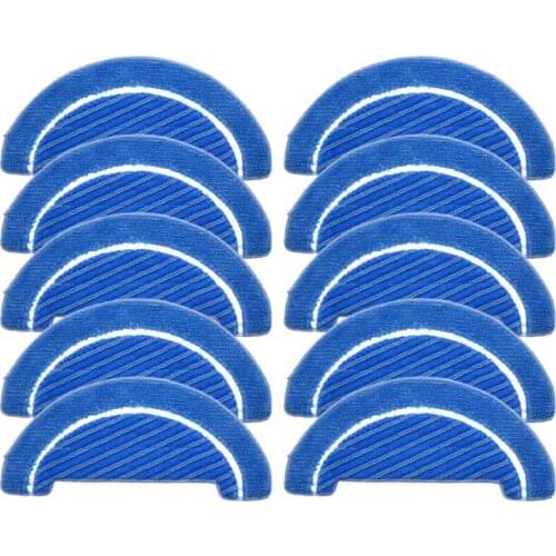 10Pcs Fabric Mop Inserts for Conga 1090 Series Robot Vacuum Cleaner Accessories Fabric Mop Insert Kit