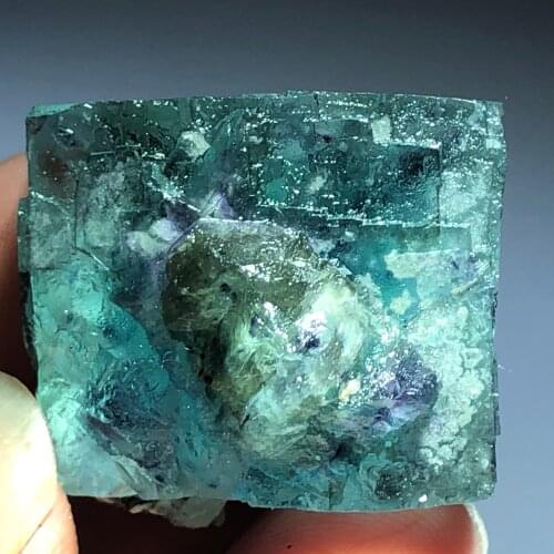 21.2gNatural blue fluorite mineral stone home decoration ring vein healing geology teaching specimen crystal decoration