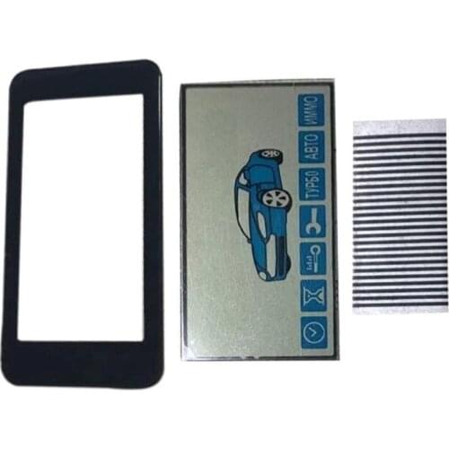 50PCS/lot E90 Lcd Display Flexible Cable + Key Glass Cover For 50 PCS/lot Starline E90 E95 E60 E85 LCD Remote Control Keychain