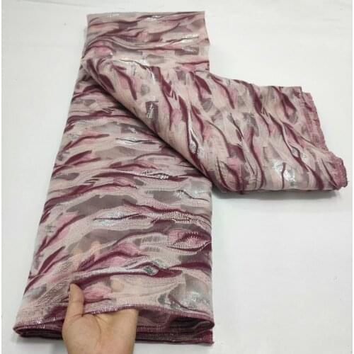African Brocade Lace Fabric Jacquard Material African Floral Organza Mesh Cloth Nigerian French Tulle Net Tissu Africain DJO26