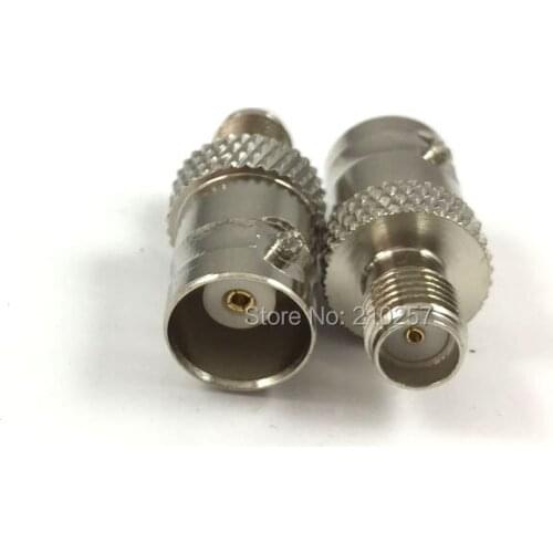 Free Shipping 10pcs Sma Female Jack to Bnc Female RF Straight Connector Adaptor