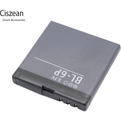 Ciszean 10x 3.7V 830mAh BL-6P Phone Replacement Battery for Nokia 6500C 6500 Classic 7900 Prism 7900P BL 6P BL6P bl6p