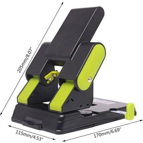 Heavy Duty Double Hole Puncher Paper Scrapbooking Document Punching Machine School Office Stationery 746D