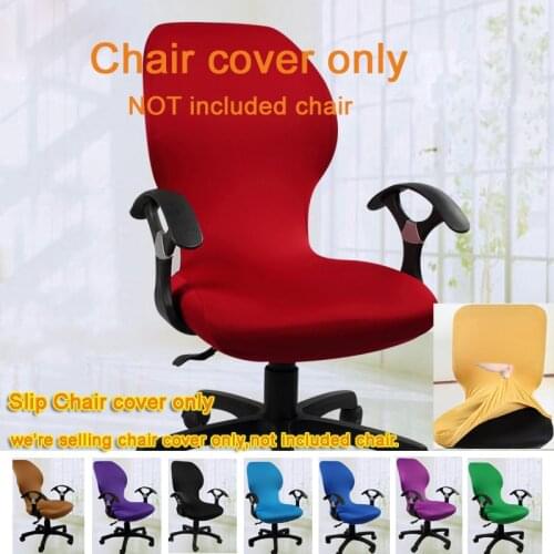 Computer Elastic Slip Chair Cover Office Slip Chair Cover Rotating Elastic Chair Cover Only